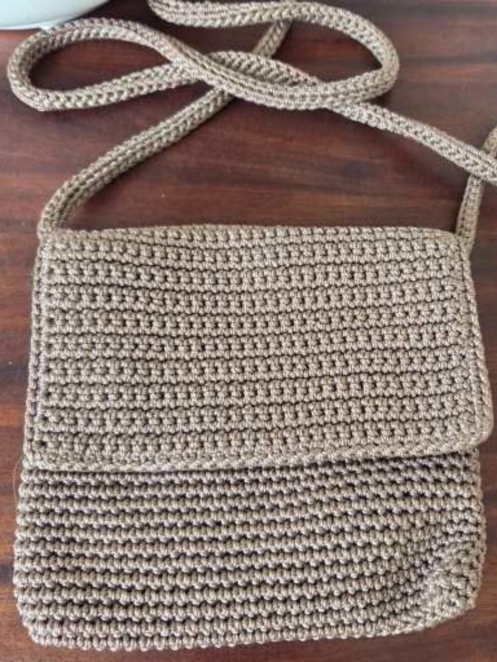 Sak Classic Crochet small crossbody bag 7X6 inches